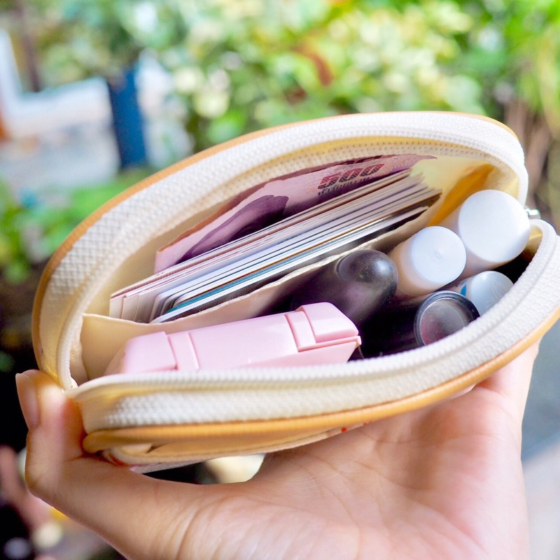 กระเป๋าใส่เงิน Pocket Bag KEPT กระเป๋าเงินใบสั้น ใส่เงินแล้วรูดซิปไม่กินแบงค์ มีช่องใส่บัตรด้านใน พกพาสะดวก
