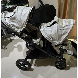 พร้อมส่ง‼️ส่งฟรี‼️รถเข็นพี่น้อง รถเข็นแฝด Baby Jogger รุ่น city select มัลติฟังก์ชัน รุ่นหายาก พร้อมกระเป๋าตรงรุ่น สวย