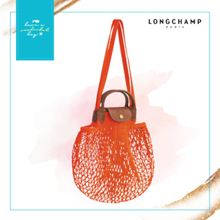 แท้ 💯% LONGCHAMP LE PLIAGE FILET SHOULDER BAG ORANGE ขนาด 31 x 38 cm กระเป๋าแฟชั่นที่ทุกคนต้องมีเก็บไว้ สินค้าป้ายคิงค่ะ