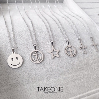 TAKEONE | set สร้อยคอ+ต่างหูสแตนเลส