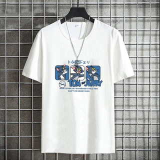 ใหม่ เสื้อยืดคอกลม ลายการ์ตูน เสื้อแขนสั้นสไตล์เกาหลี ES69