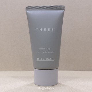 THREE Balancing Stem Jelly Wash 22g.(ขนาดทดลอง) เจลล้างหน้าเนื้อสัมผัสเจลลี่แบบใหม่