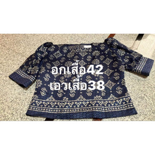 มือ1/เสื้อผ้าไทยลายขอ/อก42