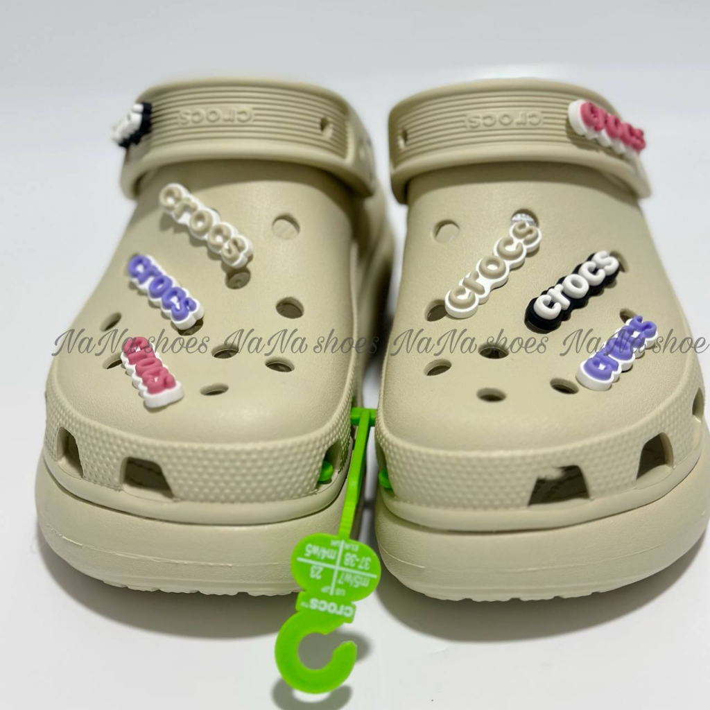 โลโก้ตัวอักษรภาษาอังกฤษ crocs jibbitz สําหรับตกแต่งด้านบน