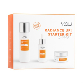 วาย.โอ.ยู เซทผลิตภัณฑ์บำรุงผิวหน้า 3 ชิ้น (เซตขนาดพกพา)Y.O.U Radiance Up! Starter Kit