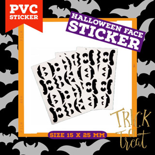 สติ๊กเกอร์ pvc หน้าฮาโลวีน, Halloween Face