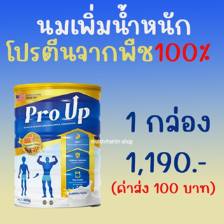 Pro Up โปรอัพ นมเพิ่มนํ้าหนัก นมเพิ่มความอ้วน โปรตีนจากพืช 100% ผอม อยากอ้วน 400 กรัม