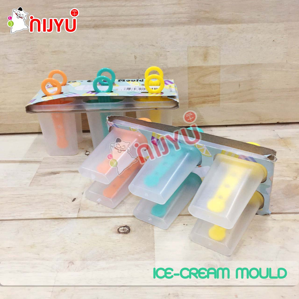 ทำไอติม ช่องทำไอศรีม 6 ช่อง พลาสติก ICE-CREAM MOULD #7955