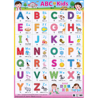 โปสเตอร์ความรู้ หัดอ่าน ABC พลาสติก EP-585 ABC Kids