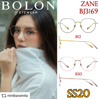 SS20 BOLON กรอบแว่นสายตา รุ่น ZANE BJ1369 B12 B30 [Titanium] แว่นของญาญ่า แว่นของเจเจ โบลอน แว่นสายตา สายตาสั้น สายตายาว