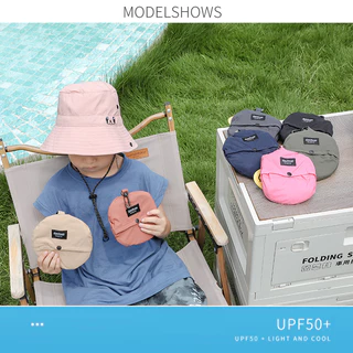 ✅พร้อมส่งในไทย✅ หมวกบัคเก็ต สำหรับเด็ก-ผู้ใหญ่ หมวกเดินป่า Camping กันแดด-กันฝน แห้งเร็ว พับเก็บได้ พกพาสะดวก