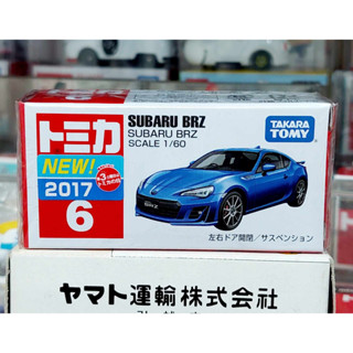 FL2 โมเดลรถซูบารุบีอาร์ซีขนาดเล็ก โทมิก้า ขนาดเล็ก 6.5 ซม 🧩 Tomica First Lot 2017 No.6 Subaru BRZ 1/60 ใหม่กล่องสวยในซีล