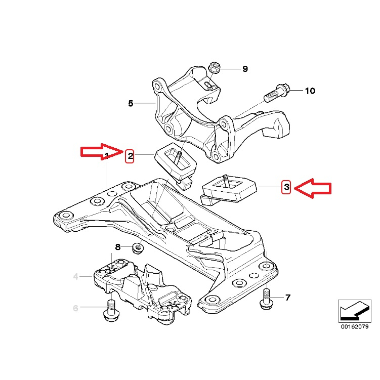 BMW ยางแท่นเกียร์ Corteco ( 80000704 ) เครื่อง M54 N52 รุ่น E60 E61 E63 E64 - รูปที่ 2