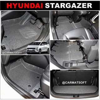 พรมดักฝุ่นไวนิล HYUNDAI STARGAZER พรมดักฝุ่นในรถยนต์ ฮุนได สตาร์เกเซอร์ เกรดA หนานุ่ม เข้ารูป เต็มคัน