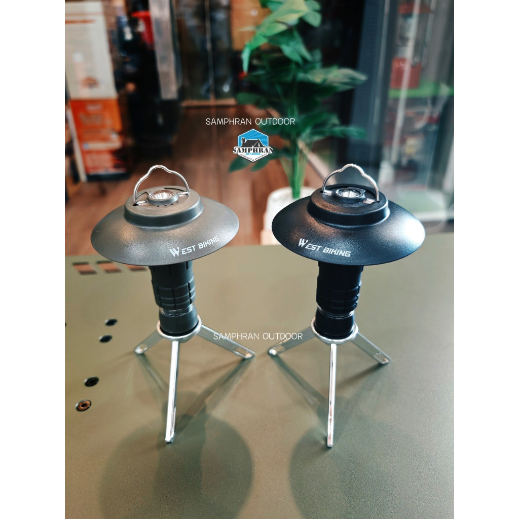 พร้อมส่งในไทย SET ไฟฉาย WEST BIKING OUTDOOR CAMPING LAMP(เปิดได้นานถึง 5 ชม.)