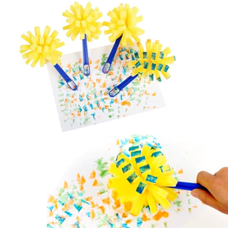 ของเล่นเด็ก ชุดแปรงฟองน้ำสำหรับเด็ก 30 ชิ้น DIYชุดแปรงฟองน้ำ เหมาะสำหรับเด็กอายุมากกว่าสองปี/ sponge brush for painting