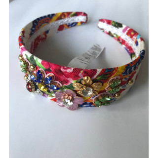 Used Dolce &amp; Gabbana Crystal Embellished Headband แท้💯