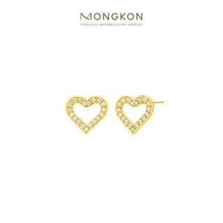 Mongkon Gold ทองคำแท้บริสุทธิ์สูง 96.5% ต่างหู Blink Crad น้ำหนัก 1 สลึง