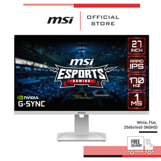 MSI Monitor G274QRFW สีขาว (จอเกมมิ่ง 27นิ้ว 170Hz,Rapid IPS)