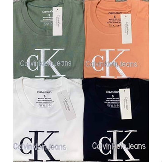 พร้อมส่งสีดำ งานปัก Calvin K crop top  เสื้อยืด ทรงครอปยาว แบรนด์ดัง  โลโก้เป็นงานปักตัวอักษร ผ้านิ่ม งานสวย ป้ายแท็คครบ