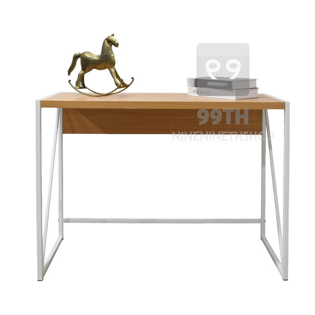 โต๊ะออฟฟิศ สไตล์ลอฟท์ 🎬 สำหรับทำงานและเขียนหนังสือ OFFICE COMPUTER DESK 🌲วัสดุทำจากไม้คุณภาพดี  nn99