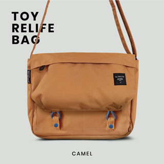 Toy relife camel bag กระเป๋าสะพายข้าง รุ่นทอย สีคาเมล