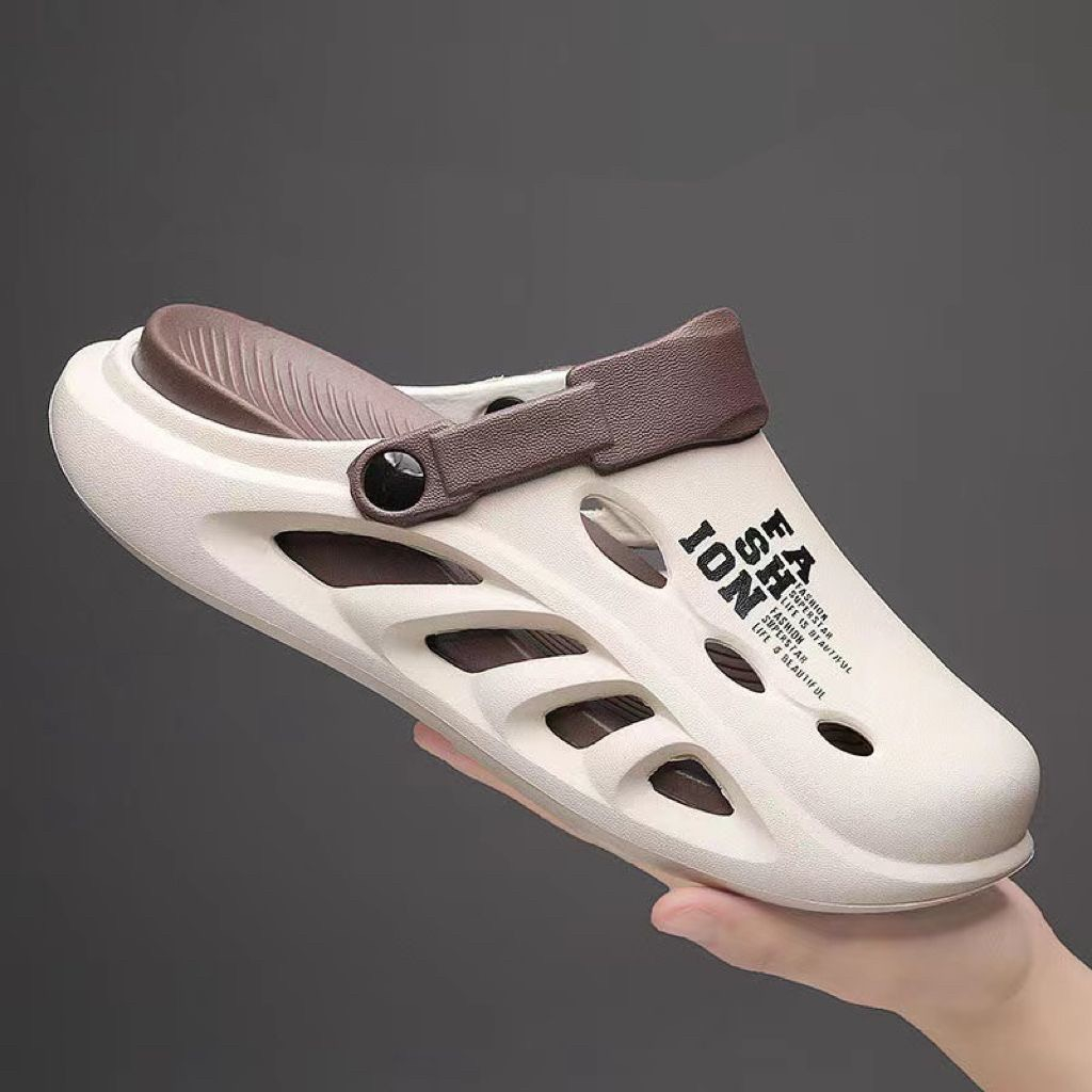 SHO-M9912 รองเท้าแตะ ผู้ชาย แบบสวมหัวโต รองเท้าลำลอง สำหรับผู้ชาย ajaygna1991