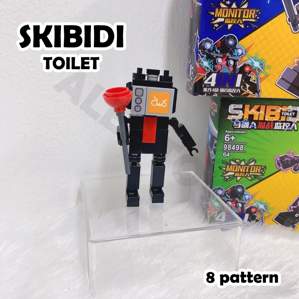 Skibidi Toilet ตัวต่อบล๊อคชักโครก ของเล่นตั้งโต๊ะ ตัวต่อเสริมพัฒนาการ ฟิกเกอร์โมเดล ราคา ถูกที่สุด ดีลบีเคเค แกลเลอรีภาพที่ 5