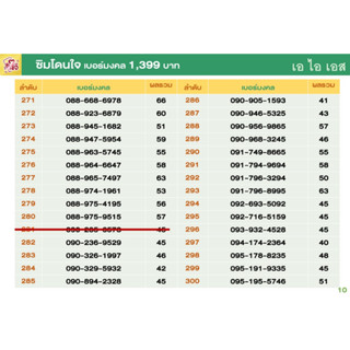 เบอร์มงคล เครือข่าย AIS DTAC TRUE (ต่อ) ราคา 1,399 บาท