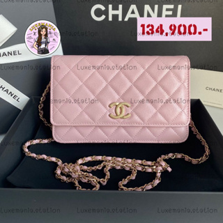 👜: New!! Chanel WOC Caviar Rose Claire Logo‼️ก่อนกดสั่งรบกวนทักมาเช็คสต๊อคก่อนนะคะ‼️