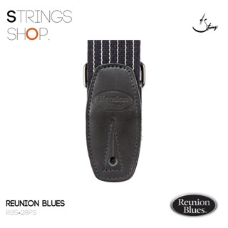 สายสะพาย Reunion Blues Merino Wool Guitar Strap, Black Pinstripe