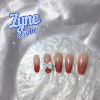 [เก็บโค้ดลด 28฿] 🌻💙 เล็บเจล 𝓗𝓪𝓷𝓭𝓶𝓪𝓭𝓮 สีเจลแท้ 💯% สีสุขภาพดี ปลายแดงไซรัป