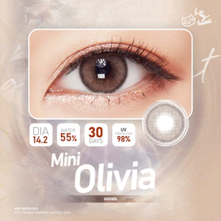 Kitty Kawaii Contact Lens : Mini Olivia Brown (Blister pack) - คอนแทคเลนส์รายเดือน