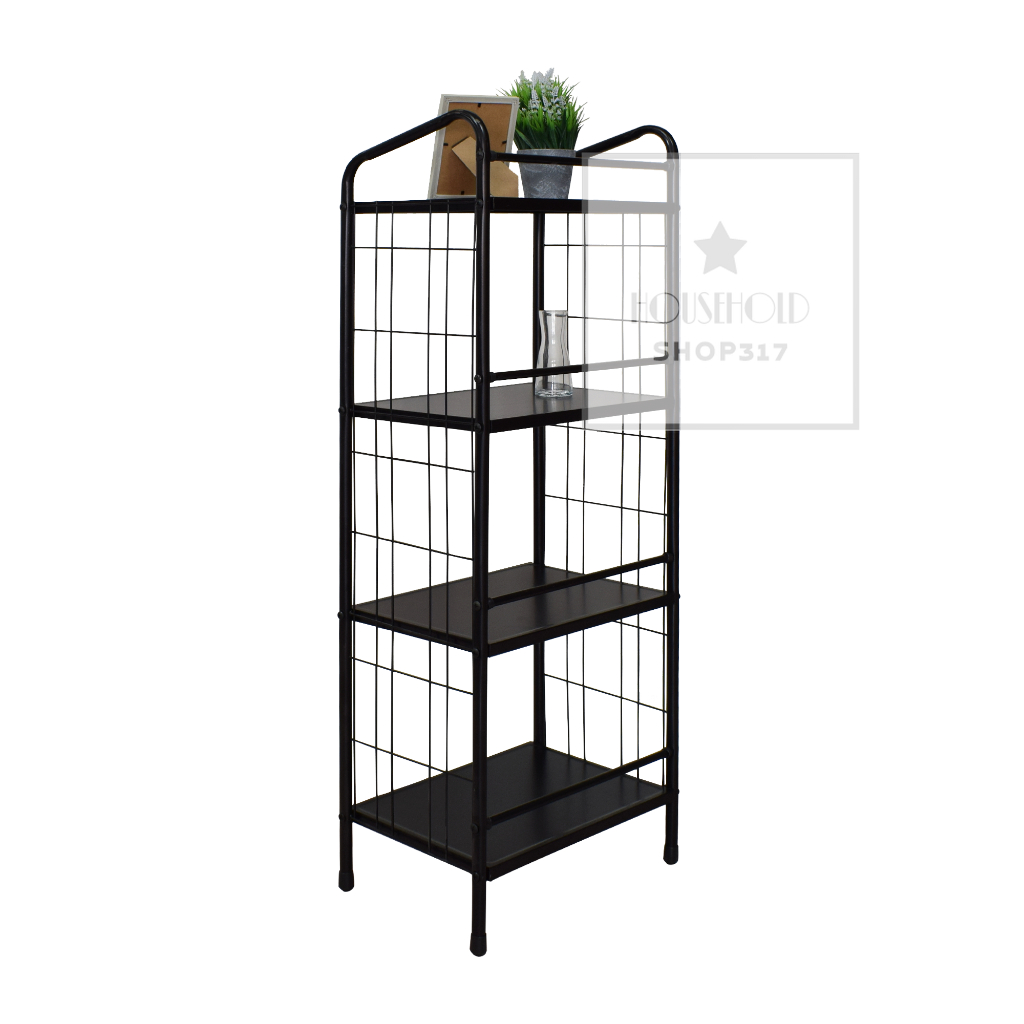 ตู้และชั้นวางของอเนกประสงค์ 4ชั้นเหล็ก 🏅 แข็งแรง กันสนิม hh99