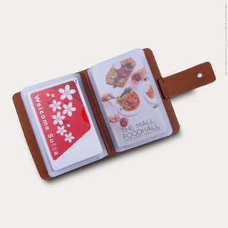 กระเป๋าใส่บัตร หนังแท้ Leather Bi-Fold Card Cover [CARD V.9]