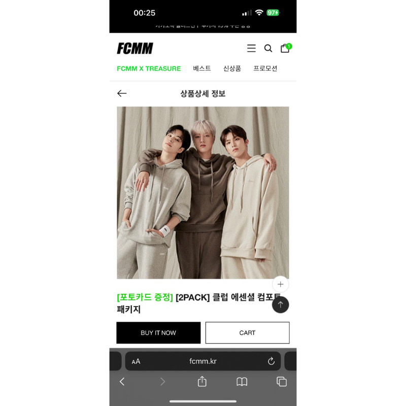 FCMM x Treasuee club team classic comfort package