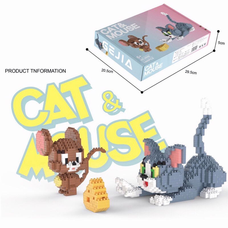 ตัวต่ นาโน Size Jumbo Tom & Jerry จำนวน2016pcs No.6023