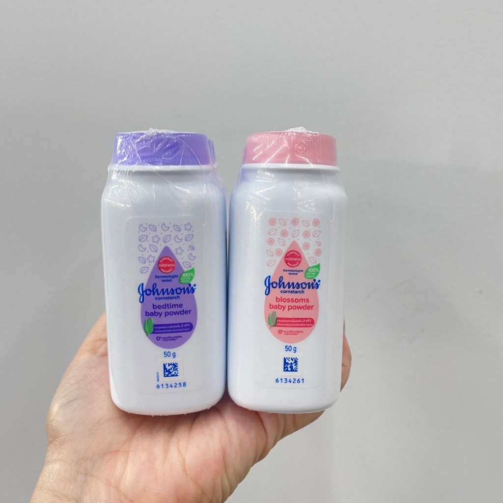 (แพ็ค 3) Johnson's Cornstarch Baby Powder จอนห์นสัน คอร์นสตาร์ช เบบี้ พาวเดอร์ ผลิตภัณฑ์แป้งเด็ก 50 