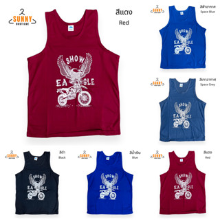 SunnyBoutique เสื้อกล้ามผู้ชาย เสื้อแขนกุด สกรีนลายมอเตอร์ไซ…