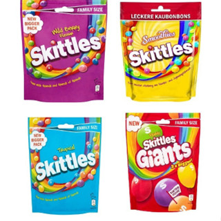 Skittles ลูกอมรสผลไม้รวม น้ำหนัก 152 - 160  กรัม มี 3 รส EXP.13/03/24