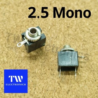 แจ็ค2.5mm TS Monoตัวเมียติดแท่นสีดำ,มินิแจ็คโฟนโมโน2.5มิล,2.5มิลิโมโนตัวเมีย