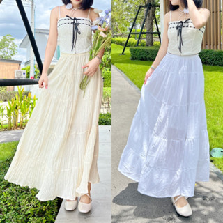 Theyourlooks ♡ Layer long skirt กระโปรงยาว ผ้าฝ้ายธรรมชาติ มีซับใน ✨🤍 (TYL605)