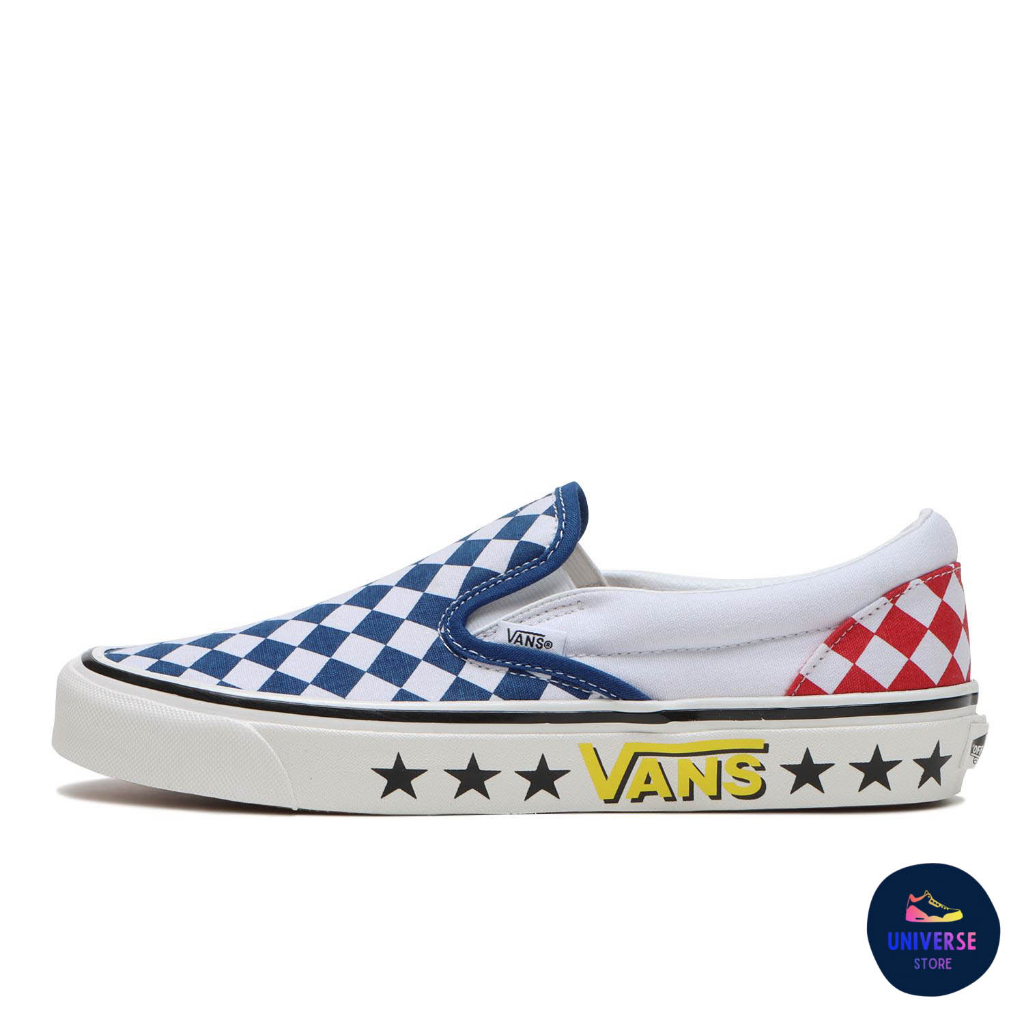 [ของแท้ ส่งไว PRE-ORDER] VANS UA CLASSIC SLIP-ON 98 DX [DIAMOND CHK BLU] VN0A7Q58Y6Z