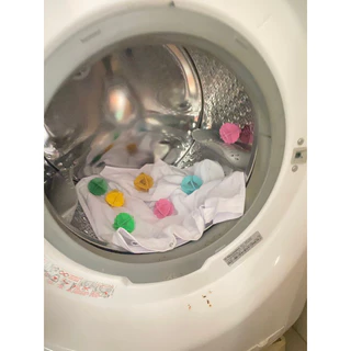 ลูกบอลซักผ้าลูกใหญ่ 4 Dryer Balls ลูกบอลซักผ้าสะอาด นวัตกรรมใหม่ในการซักผ้า ช่วยไม่ให้ผ้าพันกัน