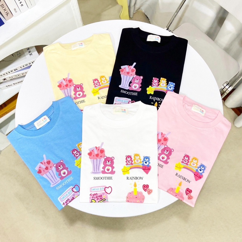 พร้อมส่ง🧸เสื้อยืดโอเวอร์ไซส์ JustAchill make