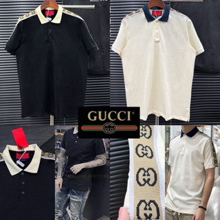 เสื้อโปโลแขนสั้น Gucci 🖤 Hiend 1:1 cotton 💯