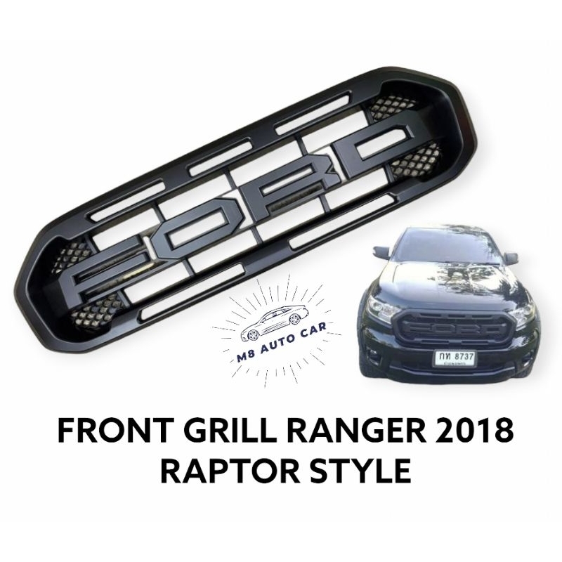 กระจังหน้า Ranger Raptor 2018 2019 2020 2021 สีดำ