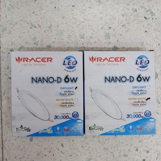 ดาวน์ไลท์ LED RACER NANO-D 6 วัตต์ DAYLIGHT/WAMWIHE 4นิ้ว