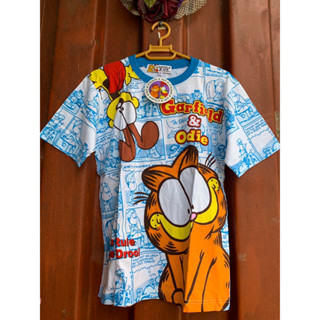 เสื้อยืด Garfield ใหม้แท้