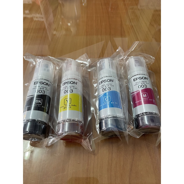 หมึก epsonรหัส 003 จากศูนย์แท้ 100% สินค้าเอปสันไทยแลนด์ ใช้กับprinterรุ่นL1110L3110L3210L3250series